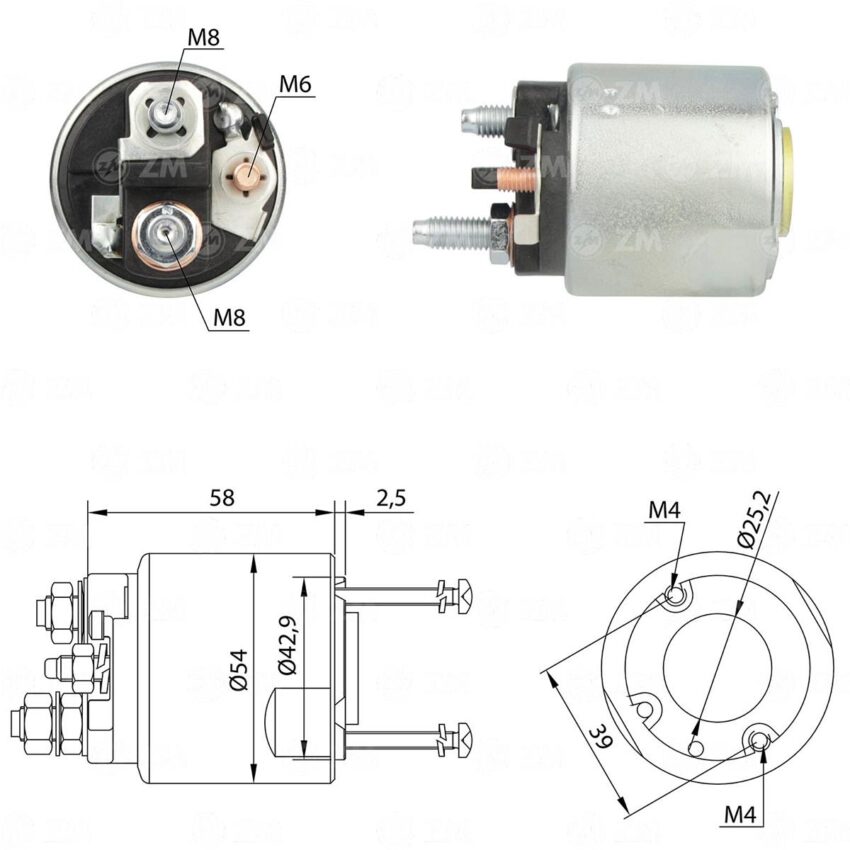 SOLENOIDE ZM 495 - MERCEDES BENZ