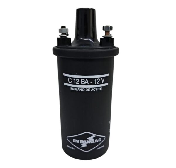 BOBINA DE IGNICION INDUMAG 0021 - UNIVERSAL 12V S/RESISTOR - VEHICULOS CON ENCENDIDO A PLATINO