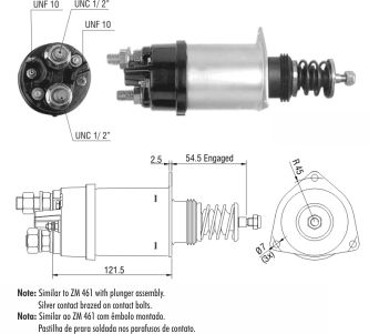 SOLENOIDE ZM 356 - SCANIA DELCO REMY 42MT