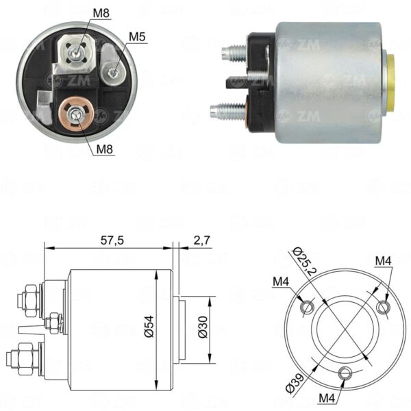 SOLENOIDE ZM 490 - RENAULT MEGANE SCENIC