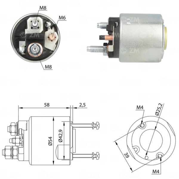 SOLENOIDE ZM 495 - MERCEDES BENZ