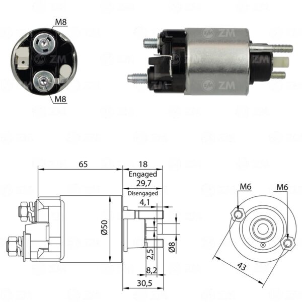 SOLENOIDE ZM 708 - DAIHATSU