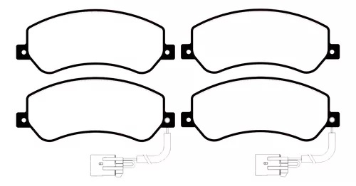 JUEGO PASTILLAS DE FRENO DELANTERA CON SENSOR LITTON ULT 40331 - VOLKSWAGEN AMAROK - FORD TRANSIT - BYD E16